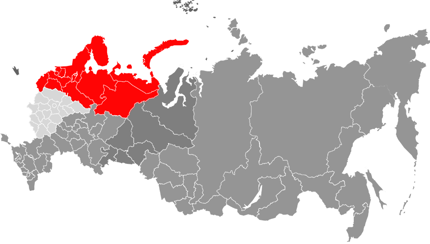 КМ на карте России