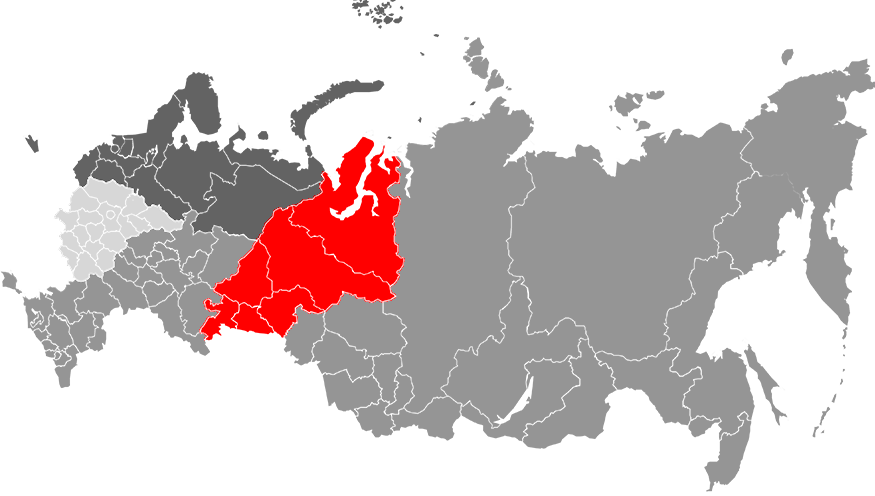 КМ на карте России