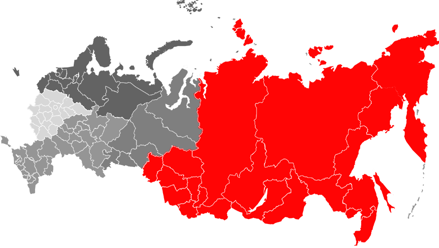 КМ на карте России